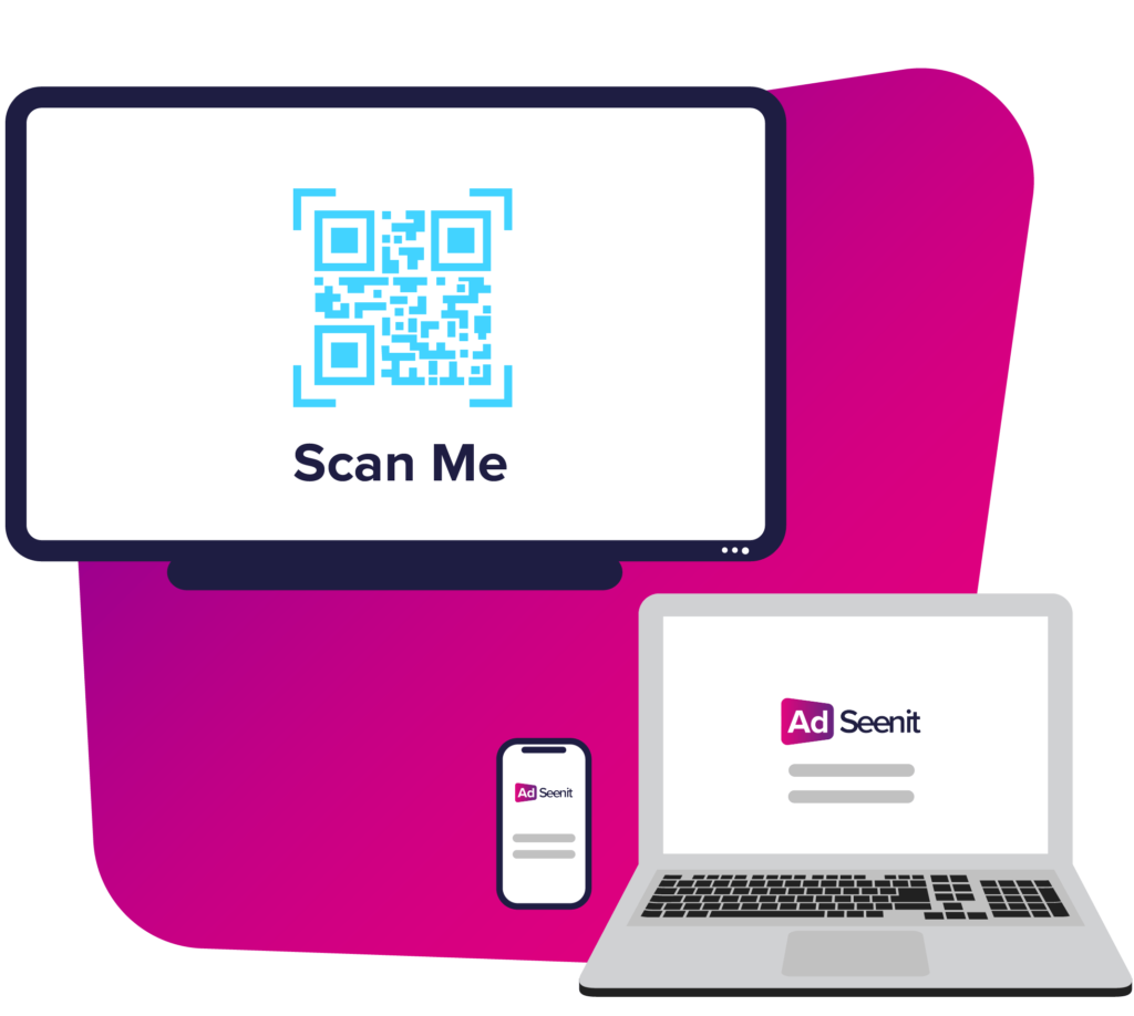 Connect digital display to AdSeenit with barcode scan